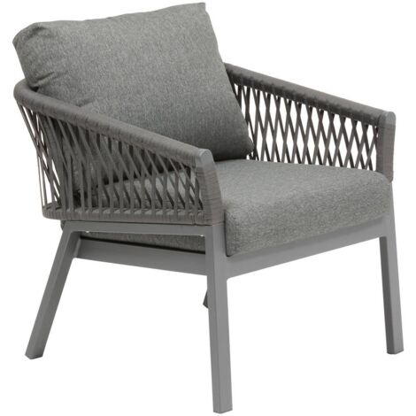 Garten-Lounge-Sessel Oriengo Anthrazit & Graphit