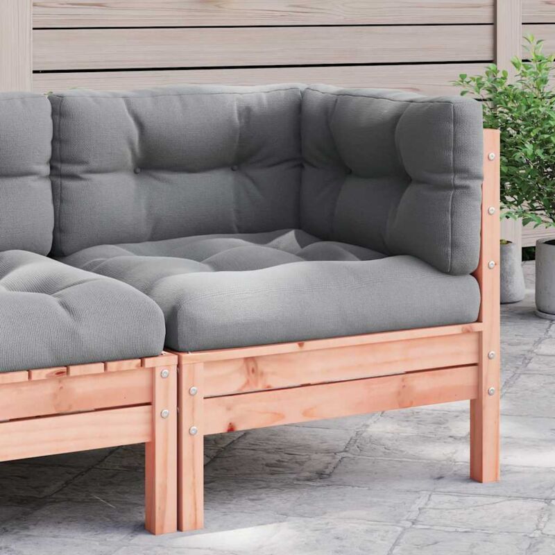 Garten-ecksofa Mit Kissen Massivholz Douglasie Vidaxl