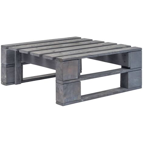 Garten-Palettenhocker Holz Grau