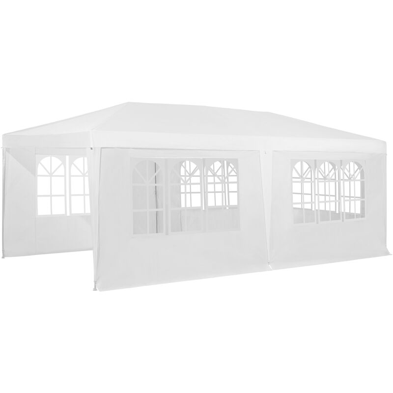 Garten Pavillon 6x3m Mit 5 Seitenteilen Partyzelt Bierzelt