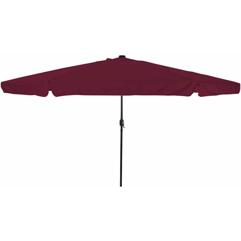 Gartenparasol Rot, Schwarz 395 X 395 X 245 Cm Polyester, Stahl Vidaxl