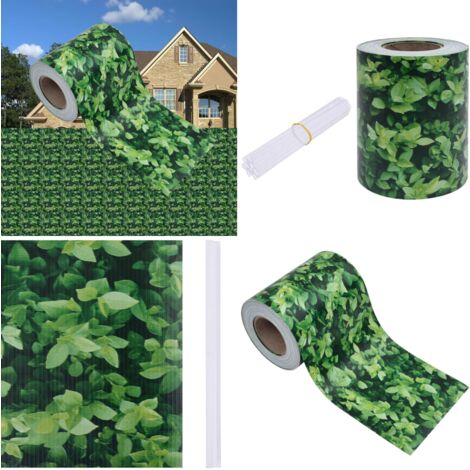 Grünes PVC-Sichtschutzgitter 50x150 Cm – Künstliche Hecke Zum Ausziehen, Für Garten & Balkon