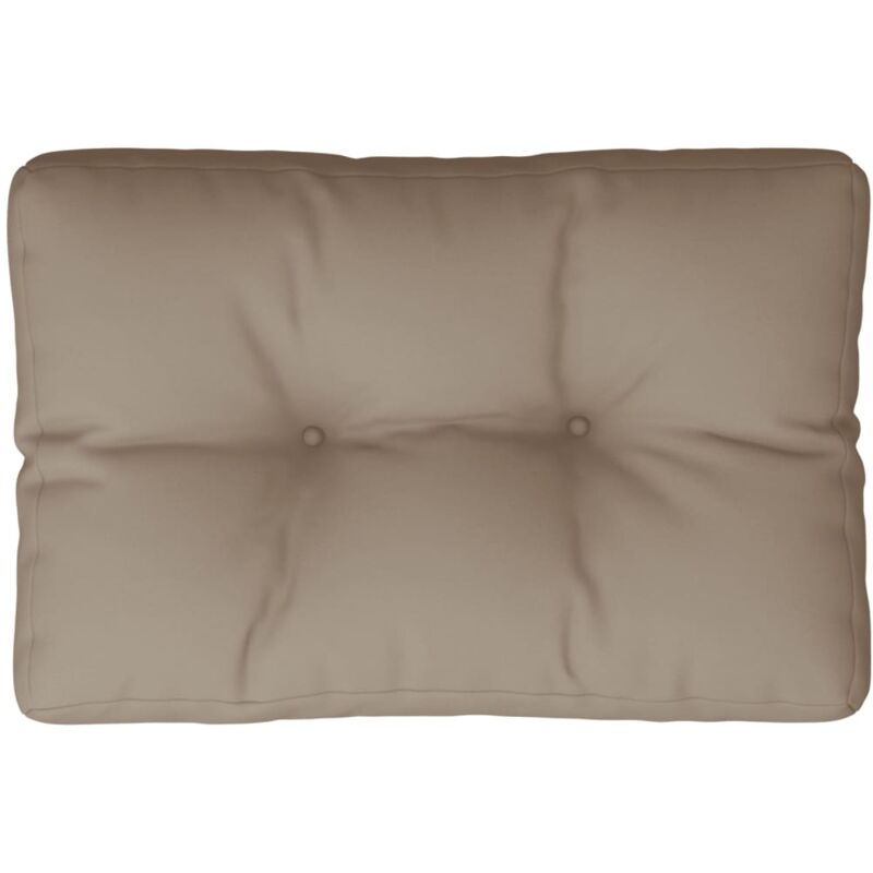 Palettenkissen Taupe 50x40x12 Cm Stoff Vidaxl