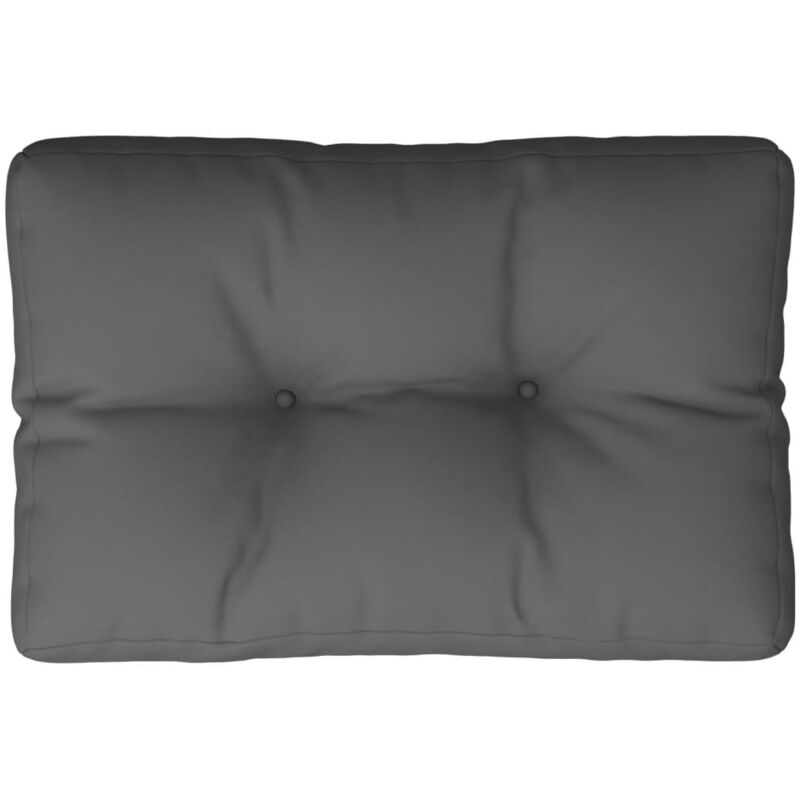 Vidaxl Anthrazitfarbenes Palettenkissen 60x40x12 Cm Stoff