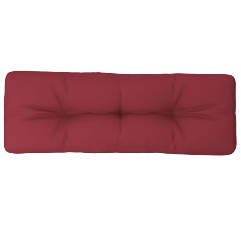 Palettenkissen Weinrot 120x40x12 Cm Stoff Vidaxl