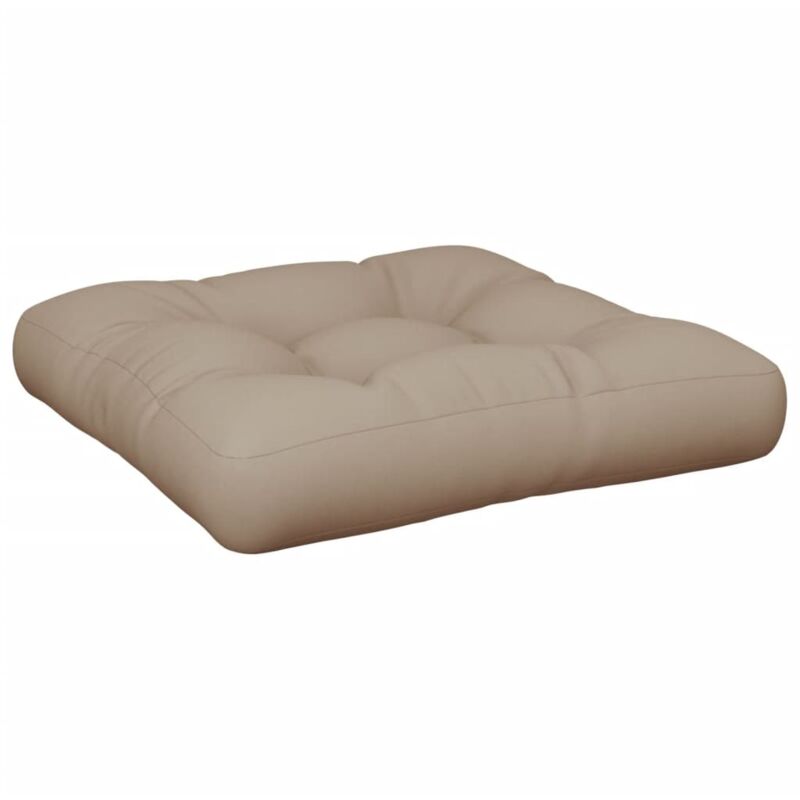 Palettenkissen Taupe 50x50x12 Cm Stoff Vidaxl