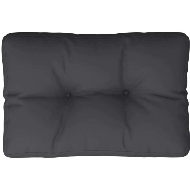 Palettenkissen Schwarz 60x40x12 Cm Stoff Vidaxl
