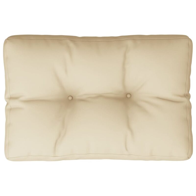 Palettenkissen Beige 60x40x12 Cm Stoff Vidaxl