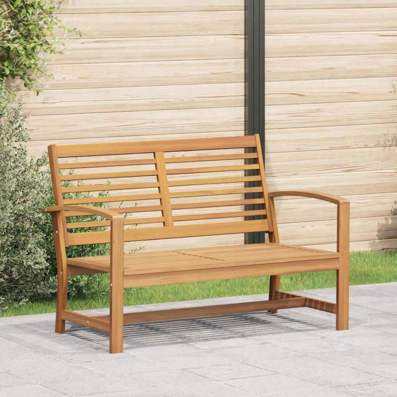 Gartenbank Natur 110 X 64 X 76.5 Cm Teak-massivholz Vidaxl