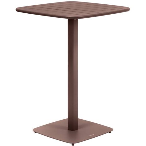 Garten Stehtisch 2-Sitzer Alegoria 70x70cm Mahagoni - Hespéride