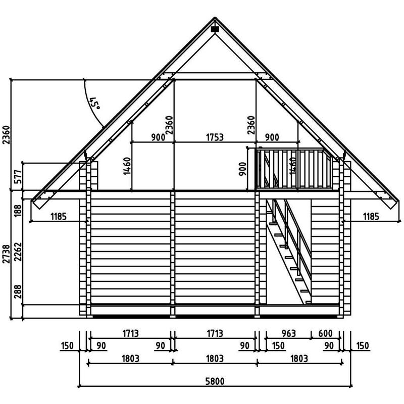 Garten Und Freizeithaus Kelkheim 90 Premium Ohne Impragnierung