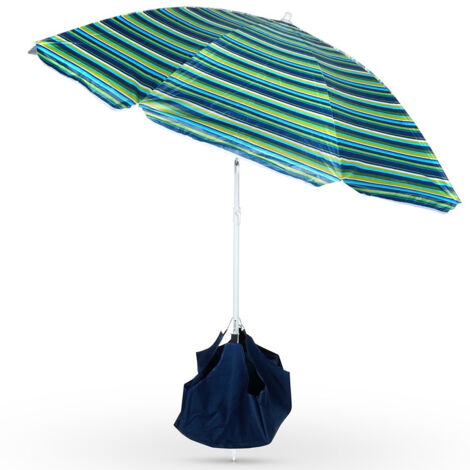 GARTEN- UND STRANDSCHIRM MIT STÄNDER, SONNENSCHUTZ, 147 CM