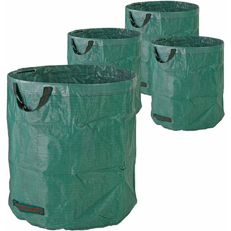 FUXTEC® 3 Stück Gartenabfallsack Gartensack Laubsack Abfallsack Rasen Behälter 