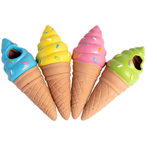 Gartenarbeit: Automatische Gießkanne „Terrakotta“ 4x + Cartoon (Frosch 100 ml, Igel 135 ml, Hase 105 ml, Eiscreme 85 ml) für Pflanzen