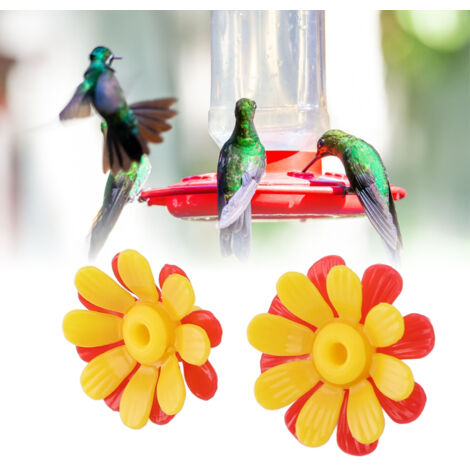 [Gartenarbeit / Vogelbeobachtung] Ersatzblumen für Nektarinen – 30 farbenfrohe rote und gelbe Blüten