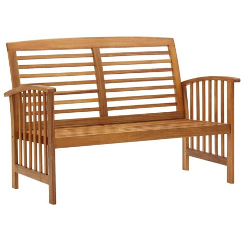 Gartenbank 119 cm aus massivem Akazienholz