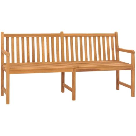 Gartenbank 180 cm aus massivem Teakholz