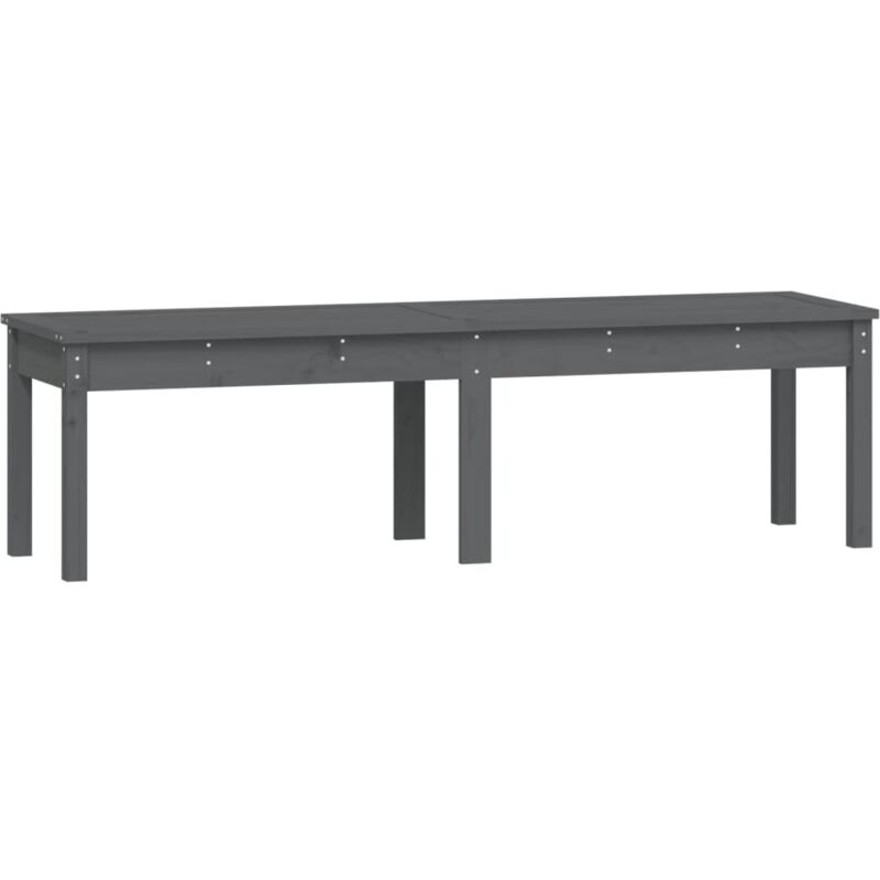 Vidaxl - Gartenbank 2-sitzer Grau 159, 5x44x45 Cm Massivholz Kiefer