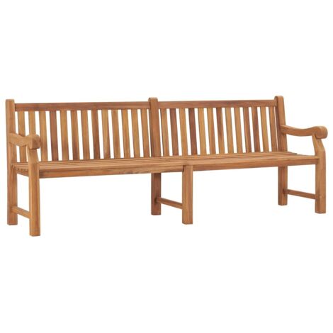 Gartenbank 228 cm Massivholz Teak vidaXL