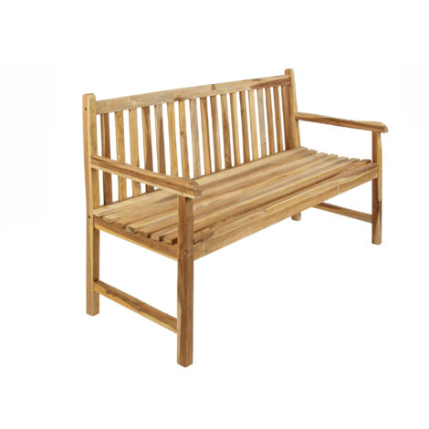 Gartenbank 3-Sitzer Teakholz 150 cm CARACAS
