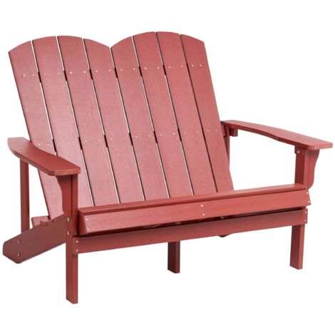 Gartenbank ADIRONDACK 125 cm Rot