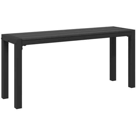 Gartenbank Anthrazit 100 x 28 x 45 cm Stahl vidaXL