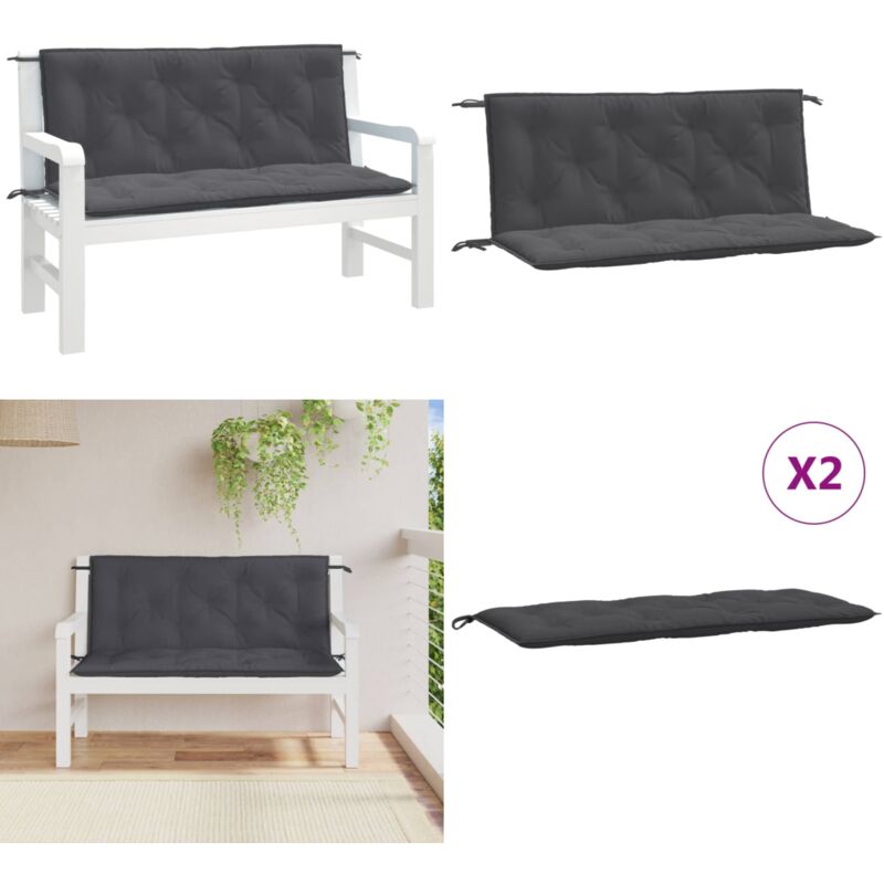Gartenbank-Kissen 120x40 Cm – Dick, Waschbar, Für 2-3-Sitzer Drinnen & Draußen