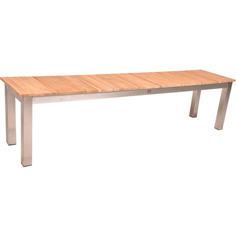 Gartenbank GAZA-120 aus Teakholz massiv, B/H/T: ca. 180/45/38 cm