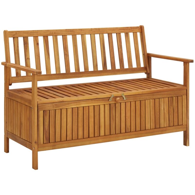 Vidaxl - Gartenbank mit Stauraum 120 cm Massivholz Akazie - Braun