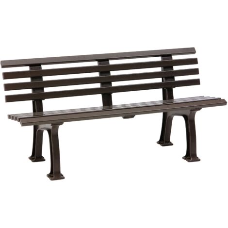 Gartenbank SYLT 3-Sitzer Länge 1500 mm, braun