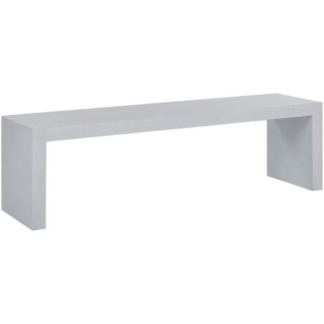 Gartenbank TARANTO 150 cm Beton Weiß