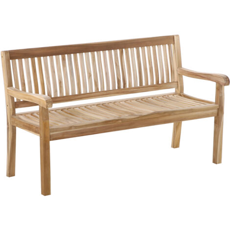 Gartenbank Teak 150 cm 3 Sitzer KINGSBURY