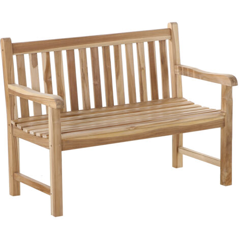 Gartenbank Teak-Holz 120 cm 2 Sitzer JAVA