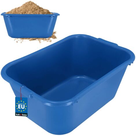 Gartenbaucontainer rechteckig Mörtelcontainer 55 L blau