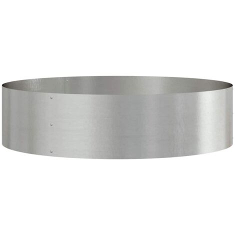 Gartenblumentopf Silber 80 x 80 x 20 cm Edelstahl vidaXL