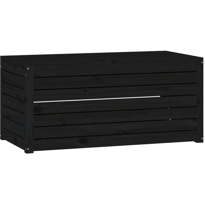 Gartenbox Schwarz 101x50, 5x46, 5 Cm Massivholz Kiefer - Vidaxl