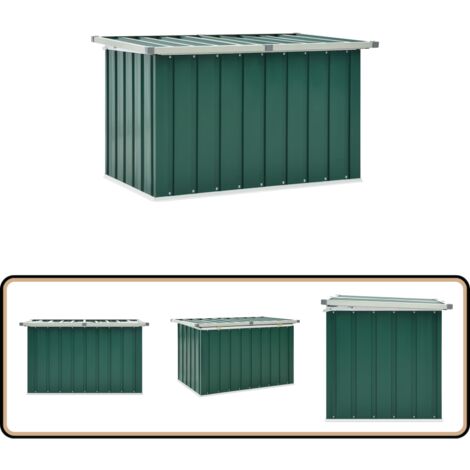Gartenbox Grün 109x67x65 cm - Gartenbox - Stahltanks - Auflagenbox - Gartendeko - Gartenorganisation