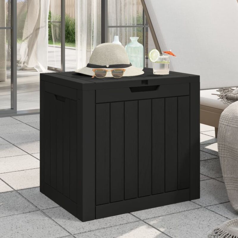 Gartenbox Schwarz 55, 5x43x53 Cm Polypropylen Vidaxl