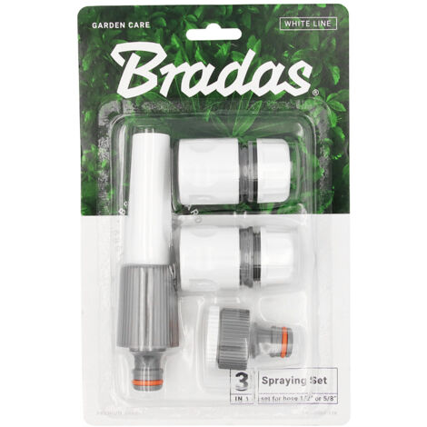 Gartenbrause Set 4-teilig 1/2" / 5/8" Sprühset Schnellkupplung
