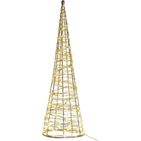 Gartendekoration LED KOTALA Weihnachtsbaum 57 cm Silber