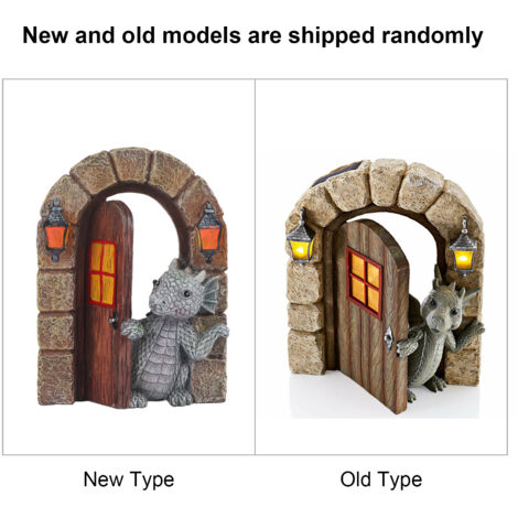 Gartendekoration, phosphoreszierende Dinosaurierfigur aus Kunstharz, die nachts automatisch leuchtet, Wohnaccessoire für draußen und ideales Geschenk für Kinder, Maße 12,8 x 16 cm