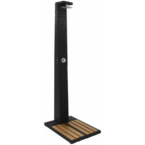 Gartendusche Poly Rattan WPC