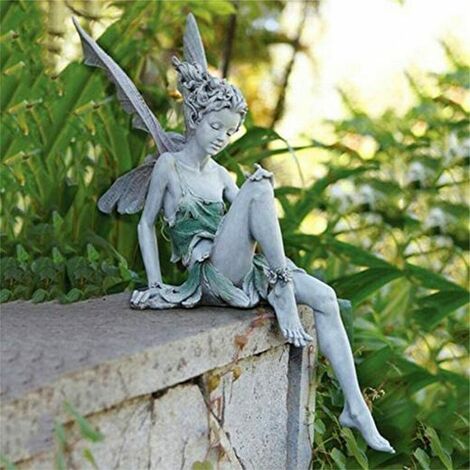 BURI Figur Ente Garten Dekoration Statue Skulptur Außen Rasen