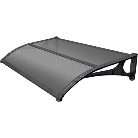 Gartenfreund Vordach 100x135 cm. Alv. graues Mittelprofil