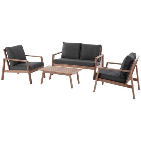 Gartengarnitur Tiwi Akazie - 4 Sitze - Polyester, FSC®