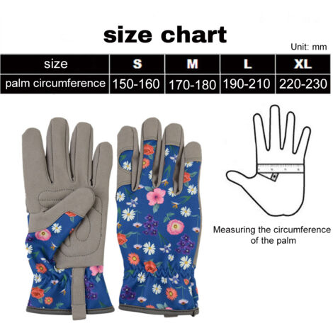 Gartenhandschuhe für Damen [Mikrofaser, kratzfest], Größen S/M/L/XL, blau – 2er-Pack