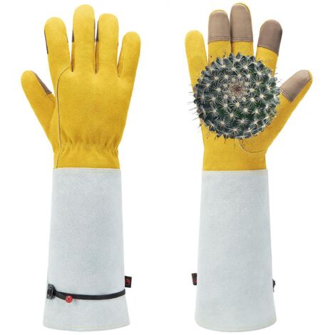 Gartenhandschuhe für Damen und Herren, Arbeitshandschuhe aus Leder – Gartengeschenke, Gartengeräte, schnittfeste Handschuhe, Dornenhandschuhe