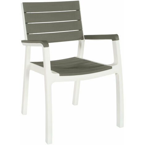Gartenharz Sessel mit Keter Harmony Wood Effect Slatted Slatted