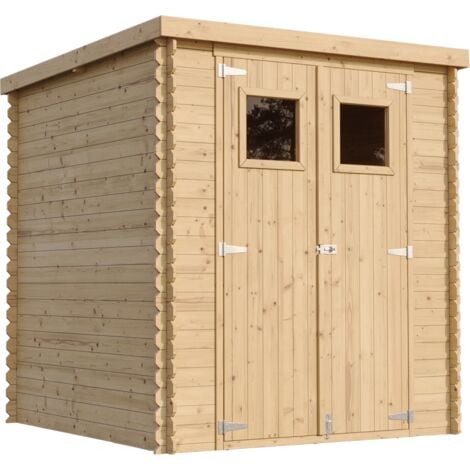 Gartenhaus Holz - Geräteschuppen Holz - Gerätehaus B204xL204xH202 cm/ 3.53 m2 - Fahrrad Schuppen - Gartenhäuser & aufbewahrung Wasserfestes Dach TIMBELA M309