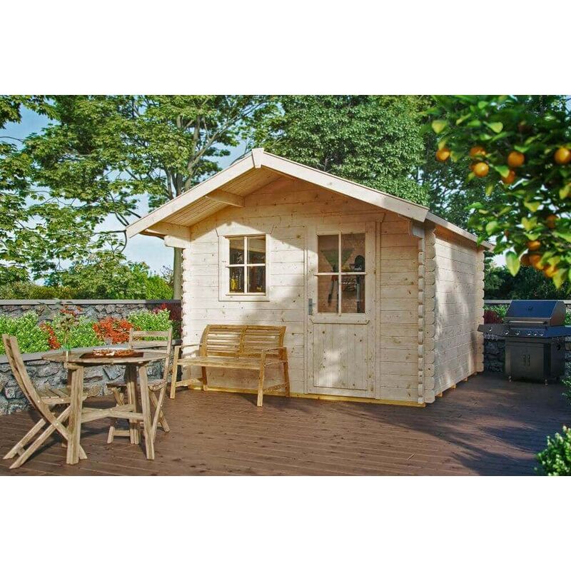 Gartenhaus Narvik Ohne Impragnierung Mit Impragnierung Ohne Farbbehandlung Skan Holz Impragnierung Farbbehandlung Naturbelassen Grosse B 340 X T 350 Cm S2 1 00060 0